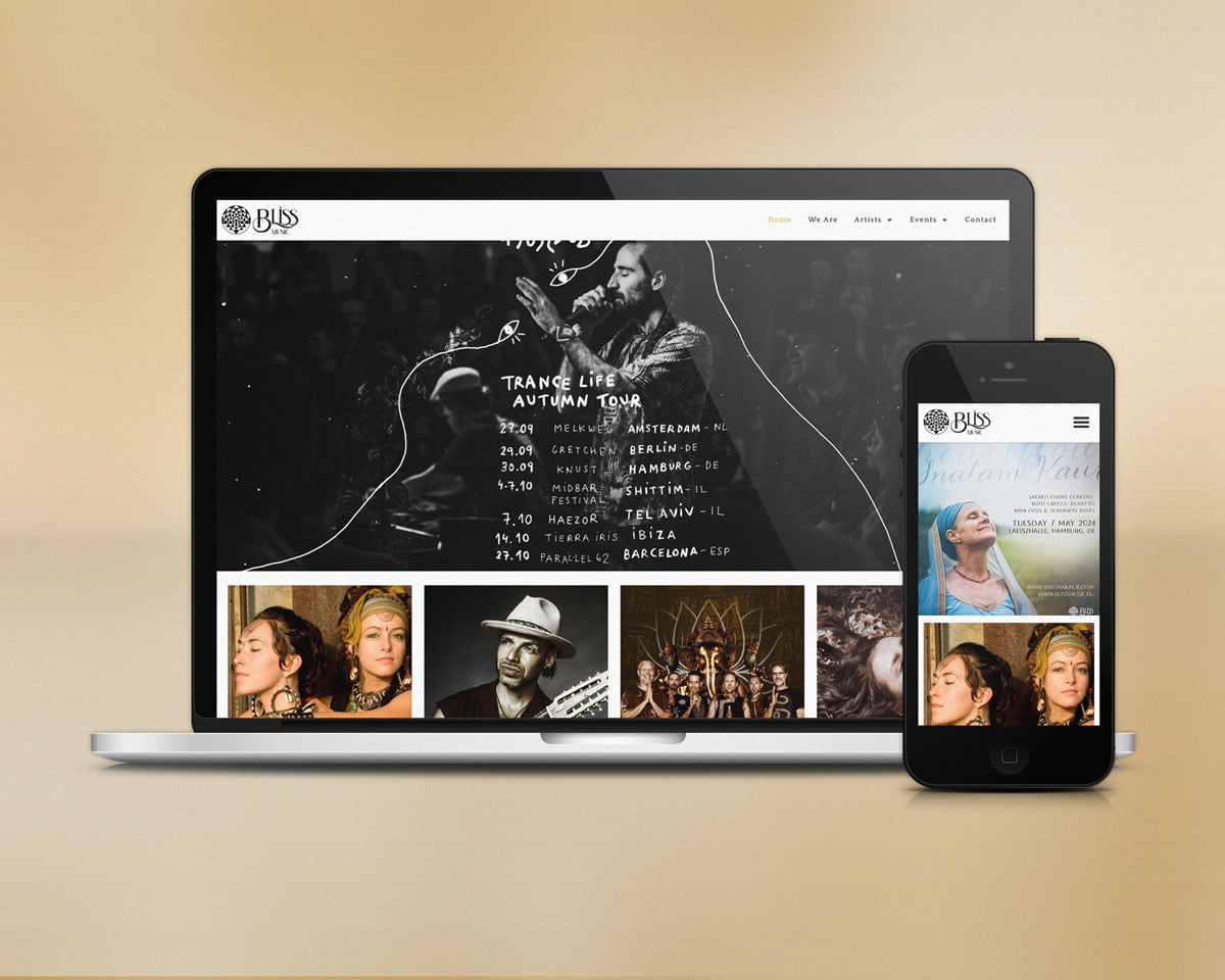 Web Development for Bliss Music